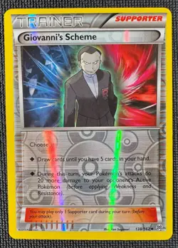 GIOVANNI'S SCHEME 138/162 UC BREAKTHROUGH POKEMON REVERSE HOLO NM - Image 1