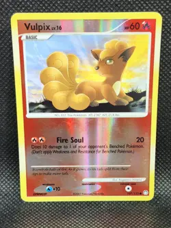 Pokemon Vulpix Mysterious Treasures Reverse Holo 107/123 Played Condition - Image 1