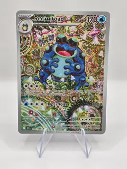 Pokemon TCG Seismitoad 105/086 SV Black Bolt Illustration Rare Holo - Image 1