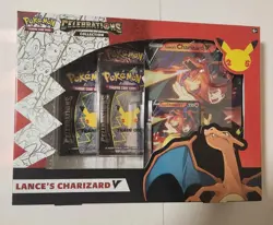 Pokemon TCG Celebrations Collection Lance's Charizard V Box Sealed - Image 1
