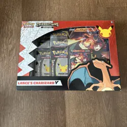 2021 Pokemon Celebrations Lance's Charizard V Collection Box EVOLVING SKIES - Image 1