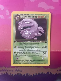 Pokemon Card Dark Weezing Team Rocket 1st Edition Rare 31/82 Near Mint - Image 1