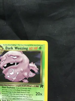Pokemon Cards: Team Rocket 1st Edition Rare: Dark Weezing 31/82 - Image 3