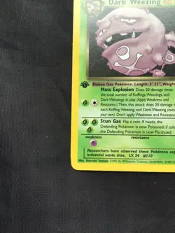 Pokemon Cards: Team Rocket 1st Edition Rare: Dark Weezing 31/82 - Image 5