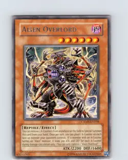 Yu-Gi-Oh Aien Overlord CRMS-EN038 Unlimited Rare Card (Crimp Error) Card LP-NM - Image 1