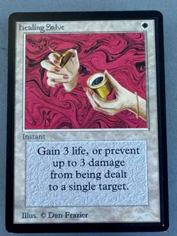 Healing Salve MTG Limited Edition Beta-Lightly Played Excellent-Vintage Magic - Image 1