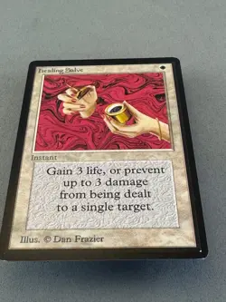 Healing Salve MTG Limited Edition Beta-Lightly Played Excellent-Vintage Magic - Image 3