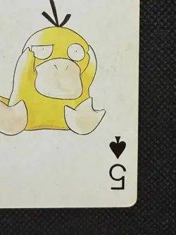 Pokemon Psyduck 5 of Spades Gold Deck Ho-oh Playing Card Poker Nintendo VG - Image 4