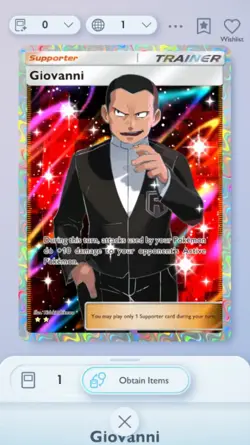 Pokemon TCG Pocket Giovanni Genetic Apex Trade 2 Star ⭐⭐ (English) - Image 1