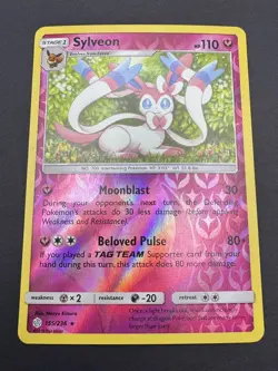 Pokemon TCG: Sylveon 155/236 Reverse Holo Cosmic Eclipse NM - Image 1