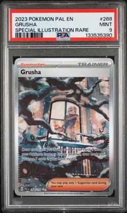 2023 POKEMON PAL EN-PALDEA EVOLVED SPECIAL ILLUSTRATION RARE #268 GRUSHA PSA 9 - Image 1