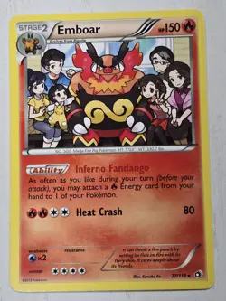 Pokemon TCG Emboar 27/113 Legendary Treasures Deck Exclusive Non-Holo Rare - Image 1