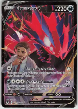 Pokemon Eternatus V Ultra Rare SWSH11: Lost Origin Trainer Gallery TG21/TG30 NM - Image 1