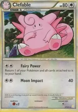 Pokemon TCG - Clefable - 3/123 - Holo Rare - HeartGold & SoulSilver [Near Mint] - Image 1