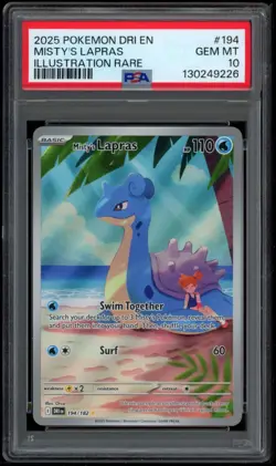 Misty's Lapras 194/182 PSA 10 DESTINED RIVALS - Pokemon Card - Image 1
