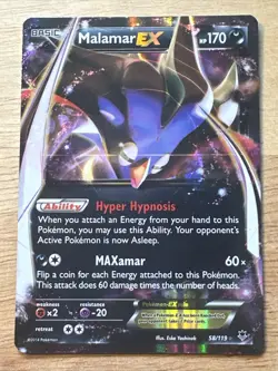 Malamar EX - 58/119 - Ultra Rare - XY Phantom Forces - NM/M - Pokemon Card - Image 1