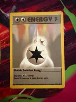Double Colorless Energy 124/130 Base Set 2 Uncommon Pokemon Card - Image 3