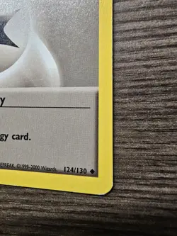 124/130 Double Colorless Energy Pokemon Tcg Base Set 2 LP - Image 5