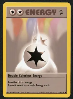 Pokemon Base Set 2 Double Colorless Energy 124/130 - Image 1
