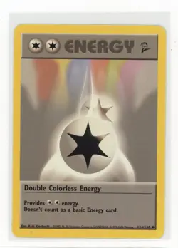 Pokemon Base Set 2 #124/130 Double Colorless Energy - Image 1