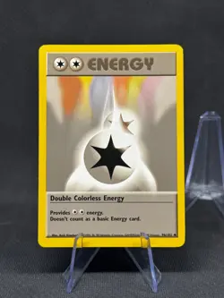 Pokemon Double Colorless Energy Base Set 2 124/130 LP+ TCG WOTC - Image 1
