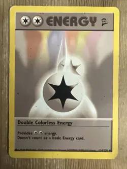 Pokemon Double Colorless Energy - Base Set 2 124/130 Uncommon HP - Image 1