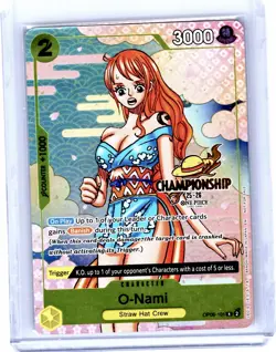 One Piece Nami O-Nami OP06-101 CS 25-26 Championship Stamp Promo Card M/NM - Image 1