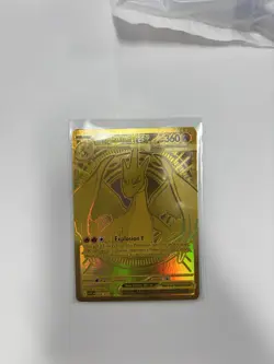 Hyper Rare Pokemon TCG Trading Card Game Gold Mega Charizard Y Ascended Heroes - Image 1