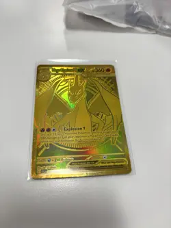 Hyper Rare Pokemon TCG Trading Card Game Gold Mega Charizard Y Ascended Heroes - Image 2