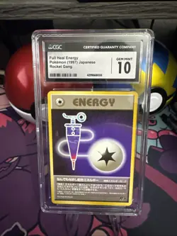 CGC 10 GEM MINT Japanese ROCKET GANG Pokemon FULL HEAL ENERGY - Image 1
