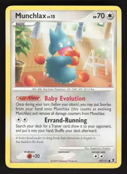 Munchlax 70/111 Pokemon TCG Rising Rivals MP - Image 1