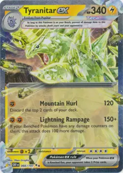 Pokemon Tyranitar ex - 066/197 - Double Rare NM-Mint Obsidian Flames - Image 1