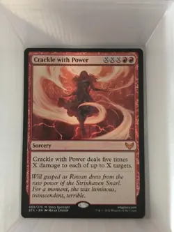 Crackle with Power M Strixhaven: School of Mages 95 NM - Image 1