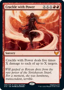 [1x] Crackle with Power Near Mint, English Strixhaven: School of Mages MTG Magic - Image 1