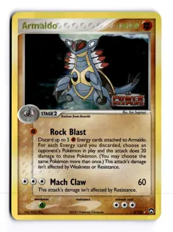 Armaldo 3/108 EX Power Keepers Stamped Holo Rare Pokemon Heavy Play+ - Image 1