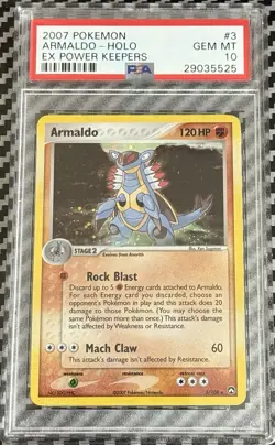 2007 Pokemon EX Power Keepers # 3 Armaldo Holo PSA 10 GEM MINT! Free Ship POP 51 - Image 1