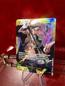 One Piece TCG Trafalgar Law OP10-119 SEC Royal Blood Holofoil Card New English - Image 4