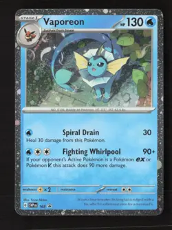 Vaporeon - (Cosmos Holo) SV: Scarlet & Violet Promo Cards 168 NM Pokemon TCG - Image 1