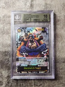 One Piece | Marshall.D.Teach | OP09-093 | Manga Alt Art (SR) | BGS 10 Gold Label - Image 1