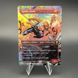 Spider-Punk (0207) (Borderless) Marvel's Spider-Man Foil NM MTG - Image 1