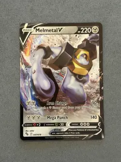 Pokemon TCG Melmetal V 047/078 Holo Ultra Rare - Pokemon Go NM/M - Image 1