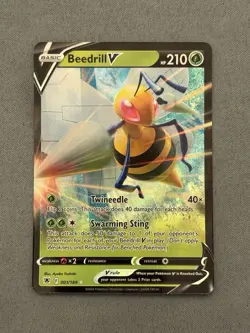 Pokemon TCG Beedrill V 001/189 Holo Rare - Astral Radiance NM - Image 1