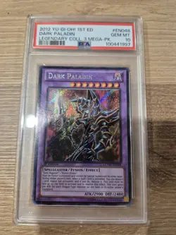 Yu-Gi-Oh! Dark Paladin LCYW-EN048 1st Edition Secret Rare PSA 10 2012 - Image 1