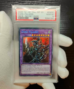 Yu-Gi-Oh Dark Paladin SBCB-EN021 1st Edition Secret Rare Speed Duel 2020 PSA 10 - Image 1