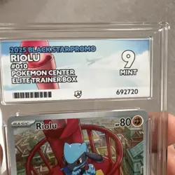 Riolu | Mega Evolutions | 010 | ETB Promo Pokemon Center Stamped TCG ACE 9 - Image 3