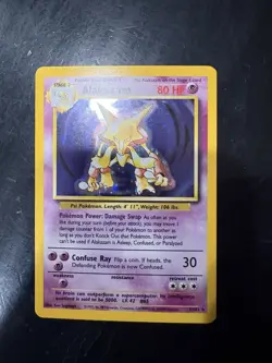 Alakazam Base Set #001/102 Nm-LP + Condition Pokemon Card - Image 1
