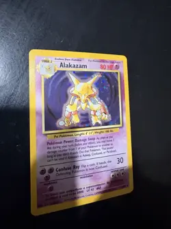 Alakazam Base Set #001/102 Nm-LP + Condition Pokemon Card - Image 2