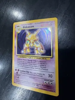 Alakazam Base Set #001/102 Nm-LP + Condition Pokemon Card - Image 3