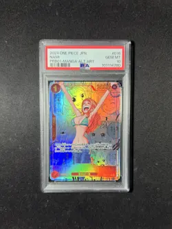 2024 One Piece CCG Japanese PRB01 Manga Alternate Art #016 Nami PSA 10 GEM MINT - Image 1