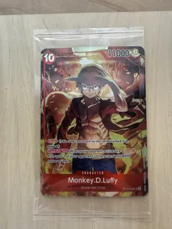 Sealed Monkey.D.Luffy ST10-006 SR Treasure Booster Set Promo One Piece Card Game - Image 1